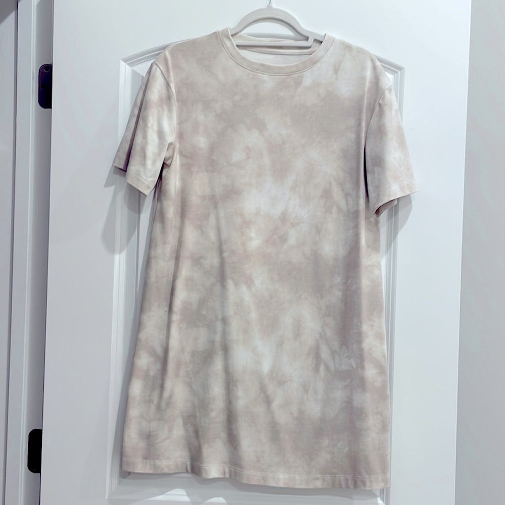 Women’s Elbow Sleeve Knit T-Shirt Dress in Tie Dye by A New Day